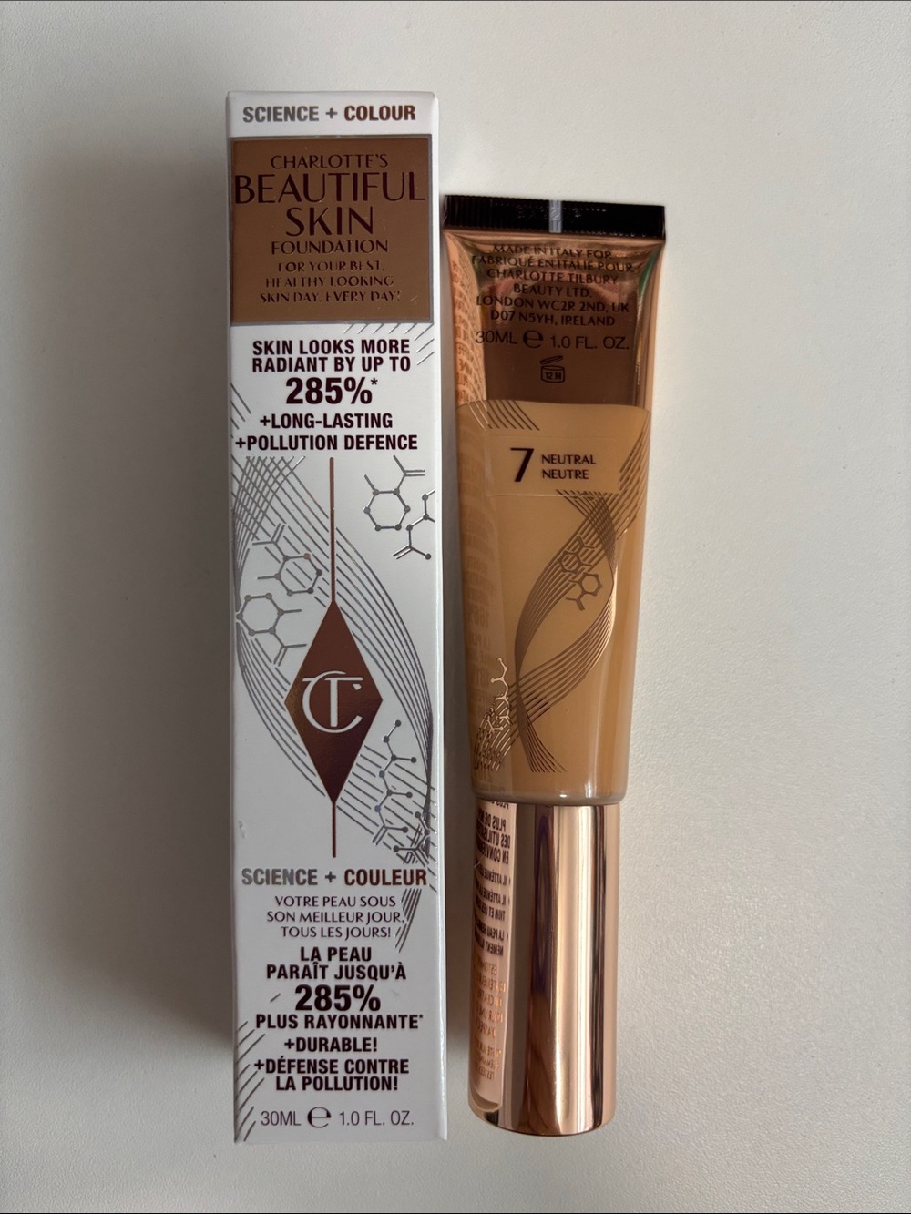 Charlotte Tilbury Beautiful Skin Foundation - 7 Neutral